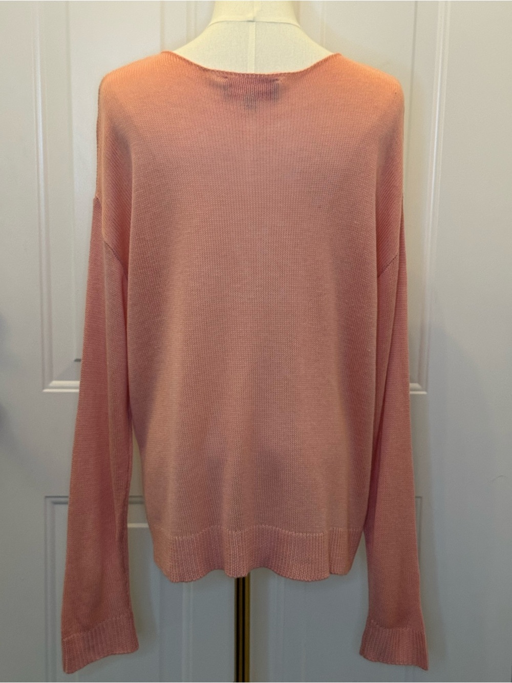 Laurie Felt Linen Blend Summer Sweater Embroidered Hello Sunshine Cruise Vacay L - Picture 4 of 5